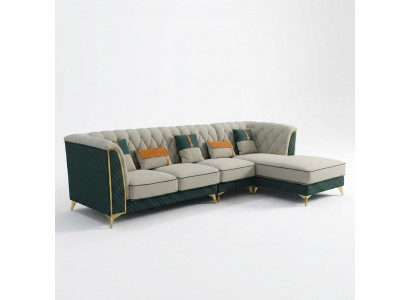 Design Ecksofa L-Form Ledersofa Canapé Wunnlandschaft Garnitur Design Modern Sofas