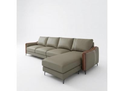Sëtz Liedercouch Sofa Wunnlandschaft Garnitur Design Modern Sofas Ecksëtz L-Form