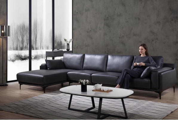 Sofa Design Ecksofa L-Form Liederdivan Canapé Wunnlandschaft Garnitur Modern Sofas