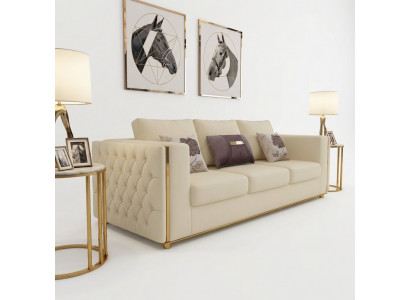 Ledercouch Couch Wunnlandschaft Garnitur Design Modern Sofas Sofa 3 Sëtzer Sëtz