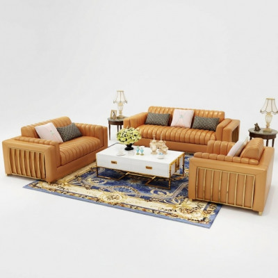 Luxus Liederdivan Couch Wunnlandschaft Garnitur Design Modern Divanen Divan 3+2+1 Nei