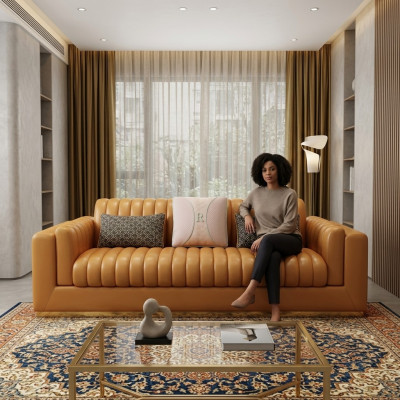 Wunnlandschaft Garnitur Design Modern Sofas Sofa 3 Sëtz Ledersofa Canapé