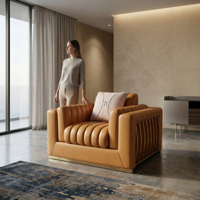 Sesseldesign Canapé Sofa Relax Lieder Lounge Luxus Fernsehclub Sëtz Polster.
