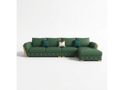 Ecksofa L-Form Garnitur Design Modern Sofas Couch Wunnlandschaft Ledersofa Sofa