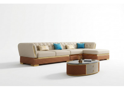 Eckcouch L-Form Liedergaarnitur Couch Wunnlandschaft Ausrüschtung Design Modern Sofen Eck