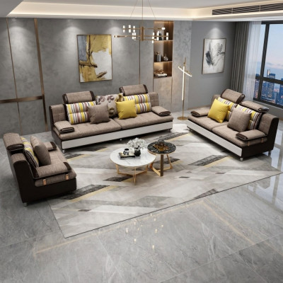 Design Dräisëtzer Lounge Miwwelen 3 Sëtzer Canapé Couch Polster Club Couches Sofas