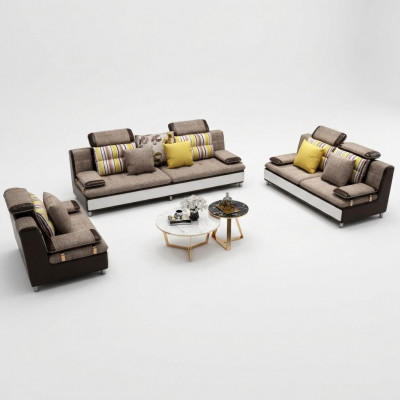 Design Dräisëtzer Lounge Miwwelen 3 Sëtzer Canapé Couch Polster Club Couches Sofas