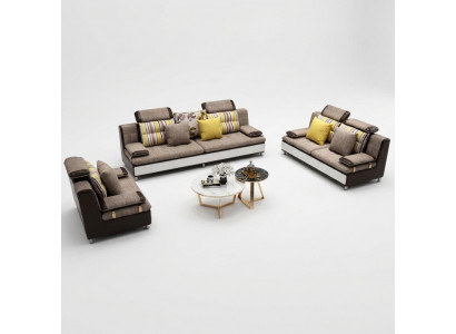 Design Dräisëtzer Lounge Miwwelen 3 Sëtzer Canapé Couch Polster Club Couches Sofas