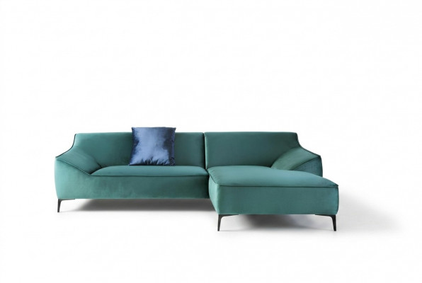 Design Eckcouch L-Form Modern Sofae Stoff Textil Couch Wunnlandschaft Canapé Samt