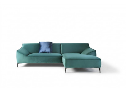 Design Eckcouch L-Form Modern Sofae Stoff Textil Couch Wunnlandschaft Canapé Samt