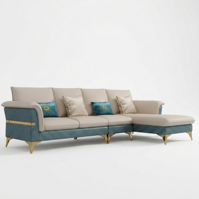 Design Ecksofa L-Form Modern Sofas Liederbett Canapé Wohnlandschaft Modern Sofa