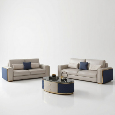 Modern Sofaen – Ledersofa – Canapé – Wunnlandschaft – Sofa – Sëtzgruppe – Sofa Garnitur 3+2 Design