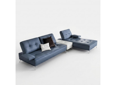 Wunnlandschaft Couch Polster Textil Stoffer Lieder Sëtz Garnitur Eck L-Form Ecksott.