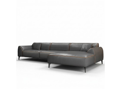 Wunnlandschaft Canapé Polster Textil Lieder Stoff Sëtz Garnitur Eck Ecksofa L-Form.