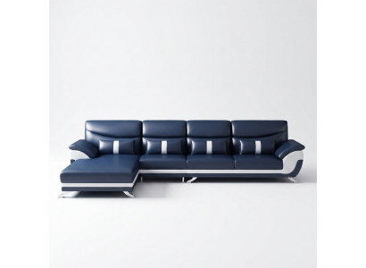 Eck Eckcouch L-Form Wunnlandschaft Sofa Canapé Garnitur Polster Stoff Sofa Lieder