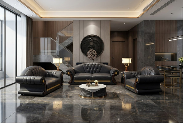Sëtzgarnitur 3+2+1 Sëtzer Wunnlandschaft Polstersofa Sofa Garnitur Sofasen Lieder