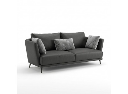 Dreisëtzer Design Sofa Canapé Polstersofa Ledersofa Modern Relax Club 3 Sëtzer