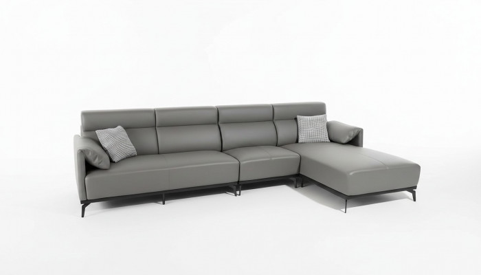 Ecksofa L-Form Wunnlandschaft Canapé Couch Polster Eck Garnitur Gielt Ledercanapé.