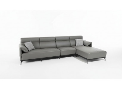 Ecksofa L-Form Wunnlandschaft Canapé Couch Polster Eck Garnitur Gielt Ledercanapé.