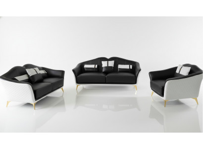 Design Dräisëtzer Miwwelen 3 Sëtzer Sofa Couch Polster Club Couchen Sofas Lounge