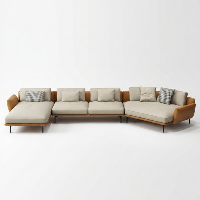 Eckcouch U-Form Wunnlandschaft Sofa Canapé Polster Eck Garnitur Stoff Sofae Lieder