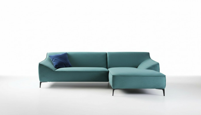 Wunnlandschaft L-förmeg Ecksofa Sofa Couch Polster Eck Garnitur Stoff Sofas Nei