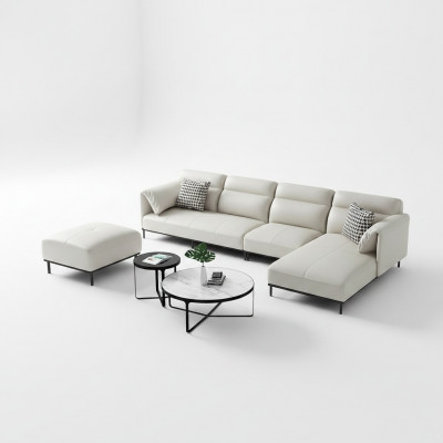 Eck Ecksofa L-Form Wunnlandschaft Sofa Polster Couch Garnitur Stoff Sofae Lieder