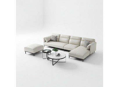 Eck Ecksofa L-Form Wunnlandschaft Sofa Polster Couch Garnitur Stoff Sofae Lieder