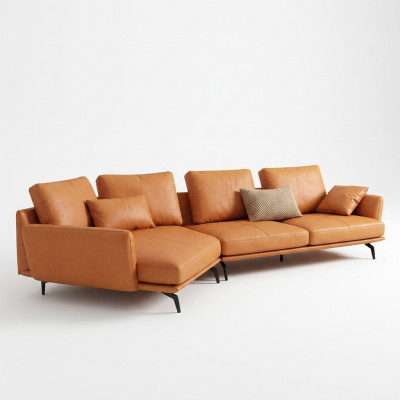 Eck Eckcouch L-Form Wunnlandschaft Canapé Polsterserie Lieder Stoff Canapéen