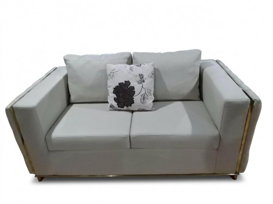 Zweesëtzer Design Sofa 2 Sëtz Cauch Polster Garnitur Sofen Couchen