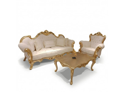 Chesterfield 3 Sëtz Designer Canapé Canapé Polster Canapéen Stoff Nei