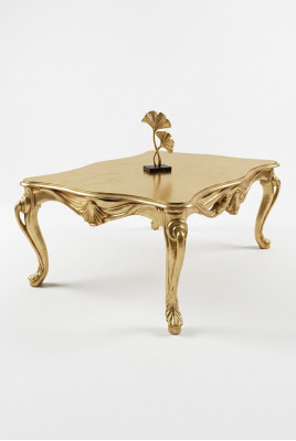 Couchtisch Dëscher Chesterfield Dësch Design Luxus Miwwelen Gold Holz Wunnzëmmer Nei