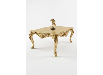 Couchtisch Dëscher Chesterfield Dësch Design Luxus Miwwelen Gold Holz Wunnzëmmer Nei