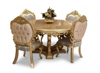 Designer Komplett 4x Stull Set Iesszëmmer Designer Holz Stull Garnitur Set Nei