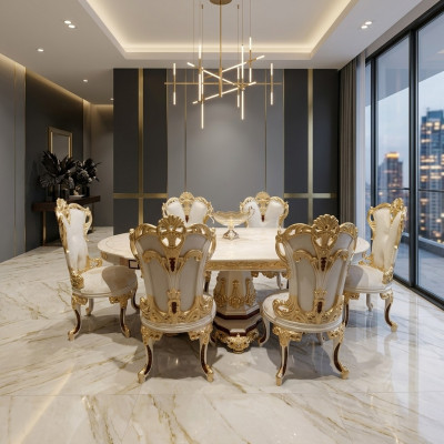 Iessdësch Holzdësch Dësch Grupp Iesszëmmer Wunngszëmmer Garnitur Holz Design Dëscher