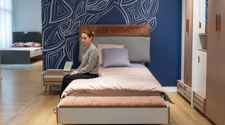 Kannerbett Modern Bett Jugendzëmmer Bett 207 x 120 cm Kannerzëmmer Nei