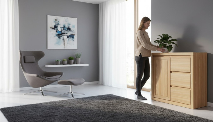 Kommod Holz Design Schaf Anrichte Schief Kommoden Sidebaord Nei Tirangen