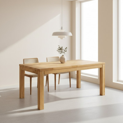Iessdësch Holz Wunn-Iess-Zëmmer Dësch 140x90cm Iessdëscher Massiv Massivholz Dëscher