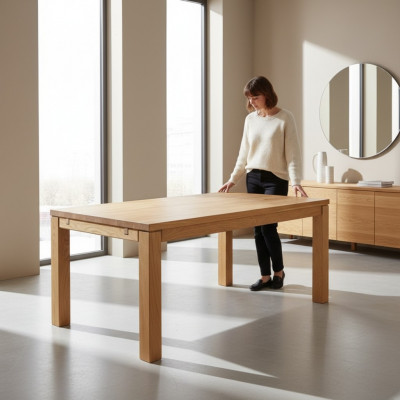 Iessdësch Holz Dëscher Wunnen Iess Zëmmer Dësch Massivholz Iessdëscher Echt Holz 80x80