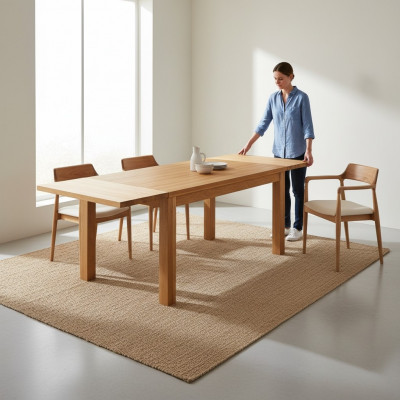 Iessen Dësch Holz Dëscher Wunnen Iess Zëmmer Dësch Massivholz 160x90cm Iessdëscher Massiv