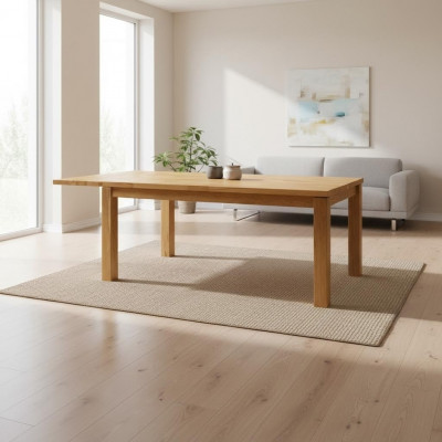 Iessdësch Holz Dëscher Wunnzëmmer Iesszëmmer Dësch 120x90cm Iessdëscher Massiv Massivholz