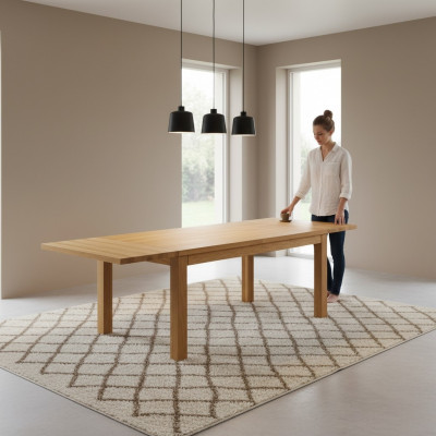 Iessdësch Holz Dëscher Wunn-Iessraum Dësch 120x80 cm Massivholz Iessdëscher Echt Holz