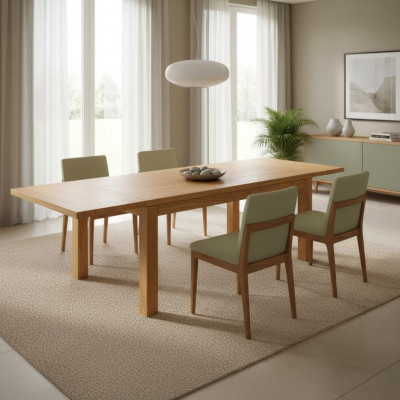 Iessdësch Konferenzdësch Holz-Dësch Dëscher Dësch Massiv Miwwelen Iesszëmmer 80x80cm