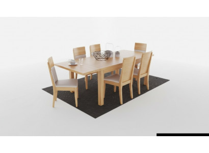 Iessdësch Holzdëscher Wunn-Iess-Zëmmer Dësch Massivholz 120x90cm Iessdëscher Massiv