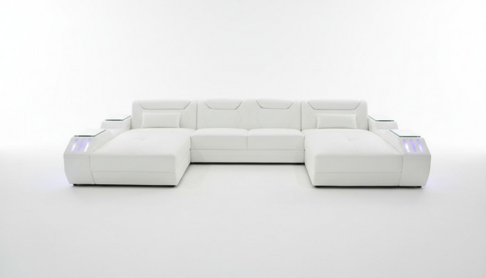 Lieder Eckcouch U-fërmeg Sofa Modern Sofa Eckcouch Weichs Wunnraumbereich Design