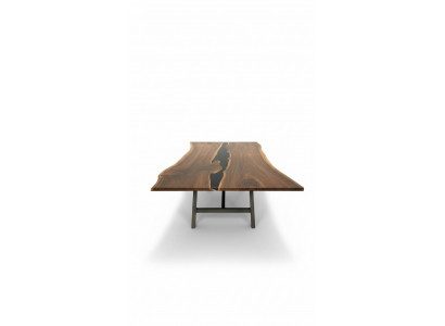 Flossdësch Iessdësch River Table Massiv 240x100 Epoxyharz Mier Waasserfall