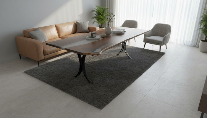 Iessdësch Mier Waasser Floss Echt Holz Flossdësch 220x110 Dëscher