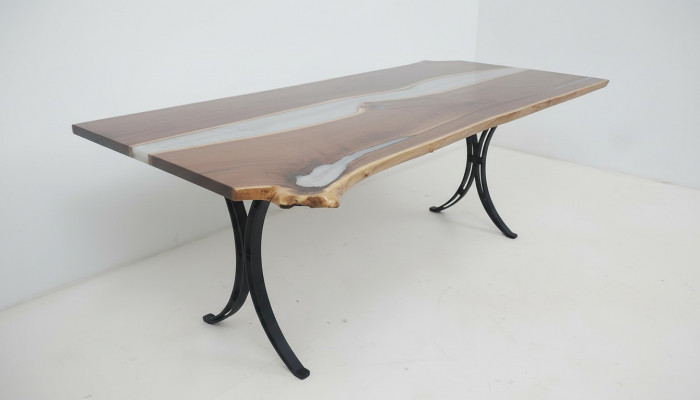 Iessdësch Mier Waasser Floss Echt Holz Flossdësch 220x110 Dëscher