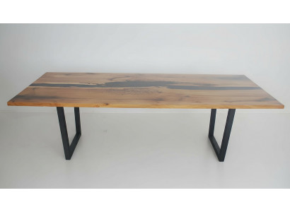 Iessdësch Holz Dëscher Wunn- Iesszëmmer Dësch 220x90 Massivholz Iessdëscher
