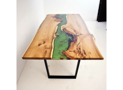 Iessdësch Mier Waasser Floss Echt Holz Flosssdësch 200x90 Dëscher